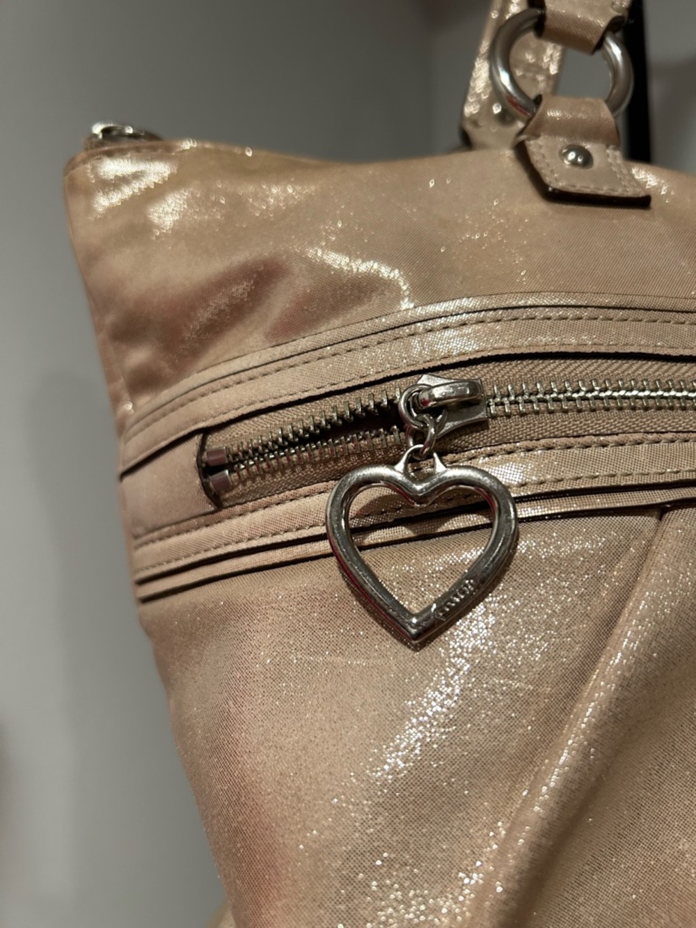 Coach Poppy Era Metallic Shoulder Bag Champagne Gold with Hang Tags 2012 - Picture 7 of 13